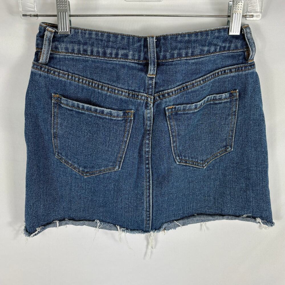 PacSun Blue Denim Mini Skirt Size 24 - Picture 4 of 4